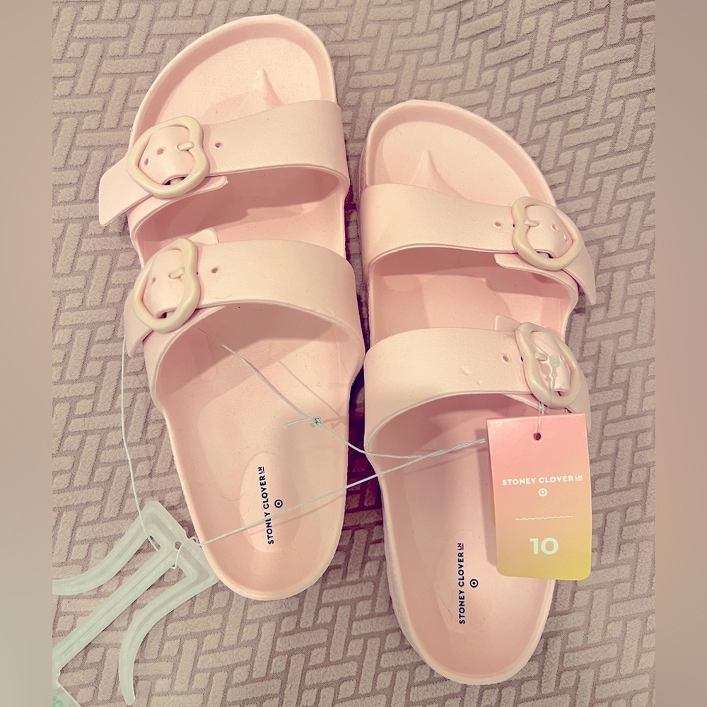 NEW Stoney Clover Lane x Target Woman’s Pink Sandals Size 10 New, never used!!!!